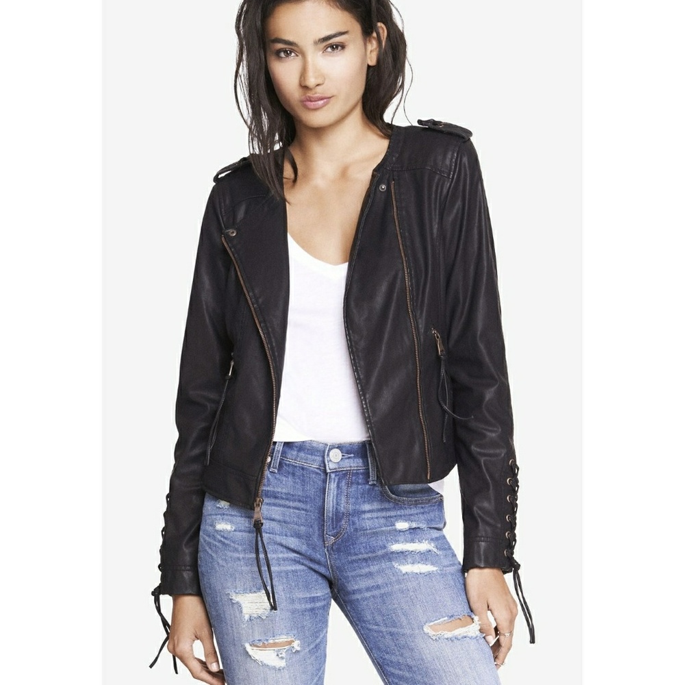 EXPRESS Lace-up Minus the Leather Jacket